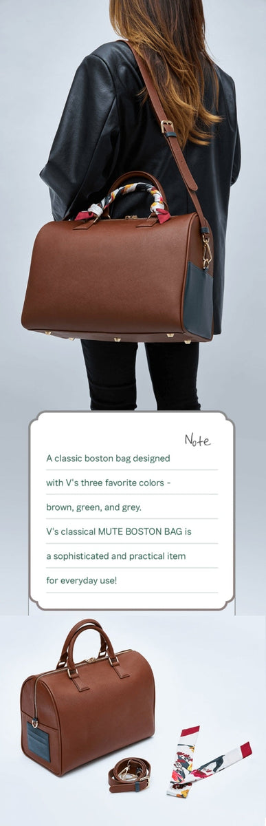V's Mute Boston Bag, Flower Buddies & Cloud Drops Brooch Set💜 #bts #a