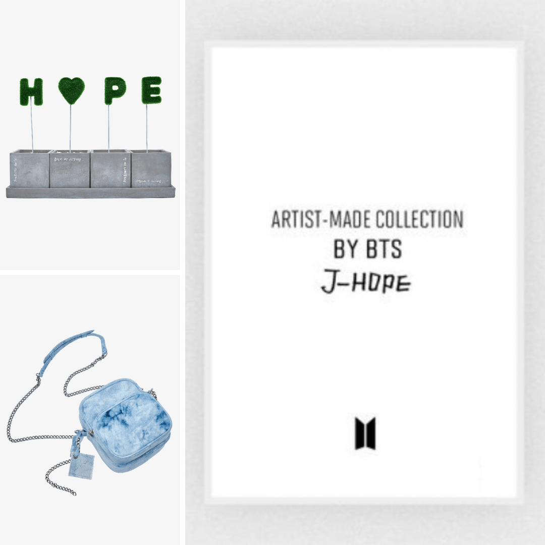 BTS ARTIST-MADE COLLECTION BY BTS [J-HOPE] SIDE BY SIDE MINI BAG with PHOTO  CARD