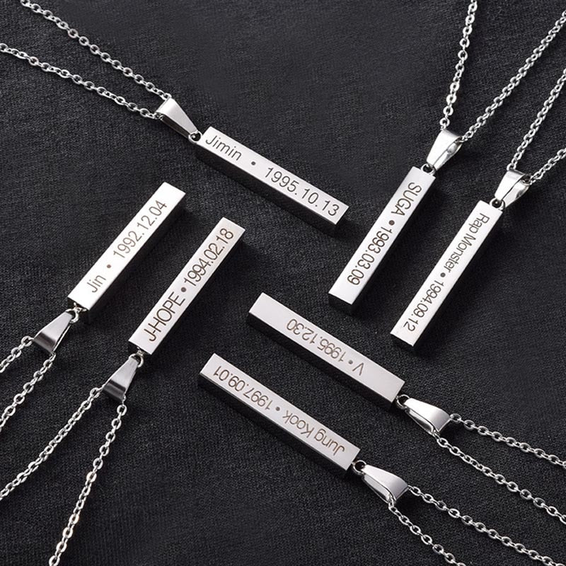 New Fashion KPOP BTS Bangtan Boys SUGA Album Chain Pendant