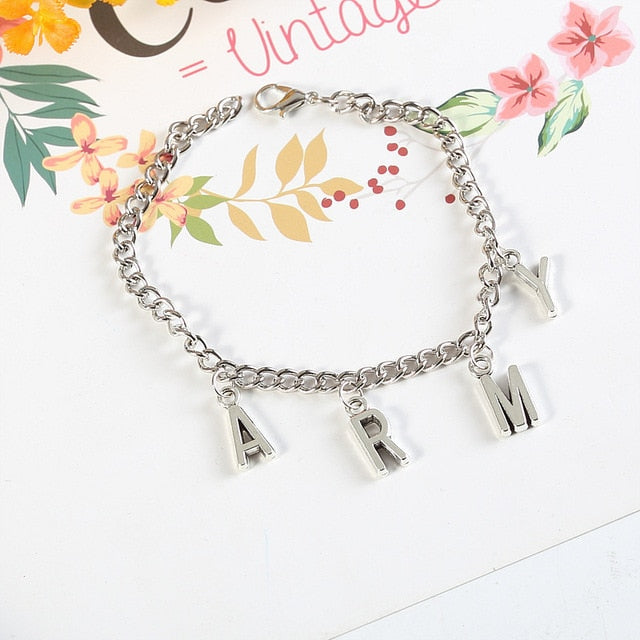 ARMY Letter Bracelets