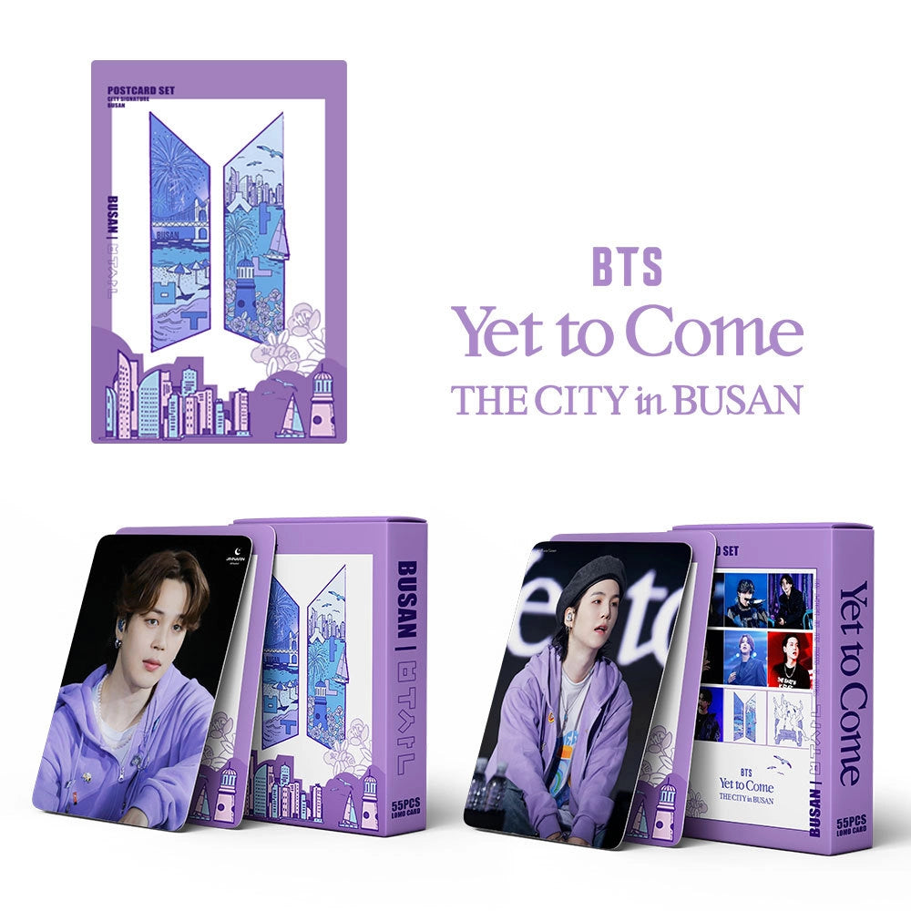 BTS Yet to Come THE CITY in BUSAN Postcards 55 PCS BTS Yet to Come THE CITY in BUSAN Postcards 55 PCS