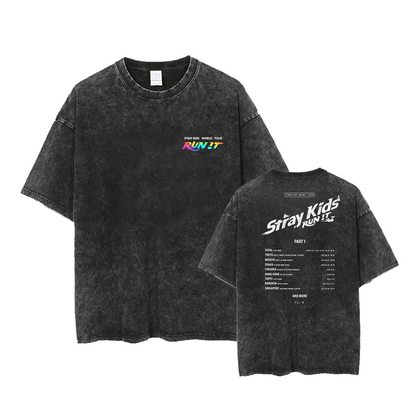 SKZ RUN IT Retro Shirt Limited Edition