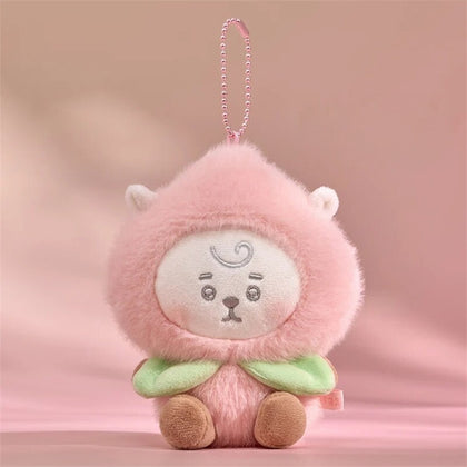 BT21 Peach Plush Keyring