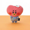 BT21 Heartbeat Plush Keyring