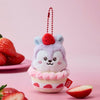 BT21 Strawberry Party Plush Keyring