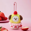 BT21 Strawberry Party Plush Keyring