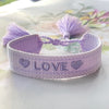Purple Woven Friendship/Lover Bracelets