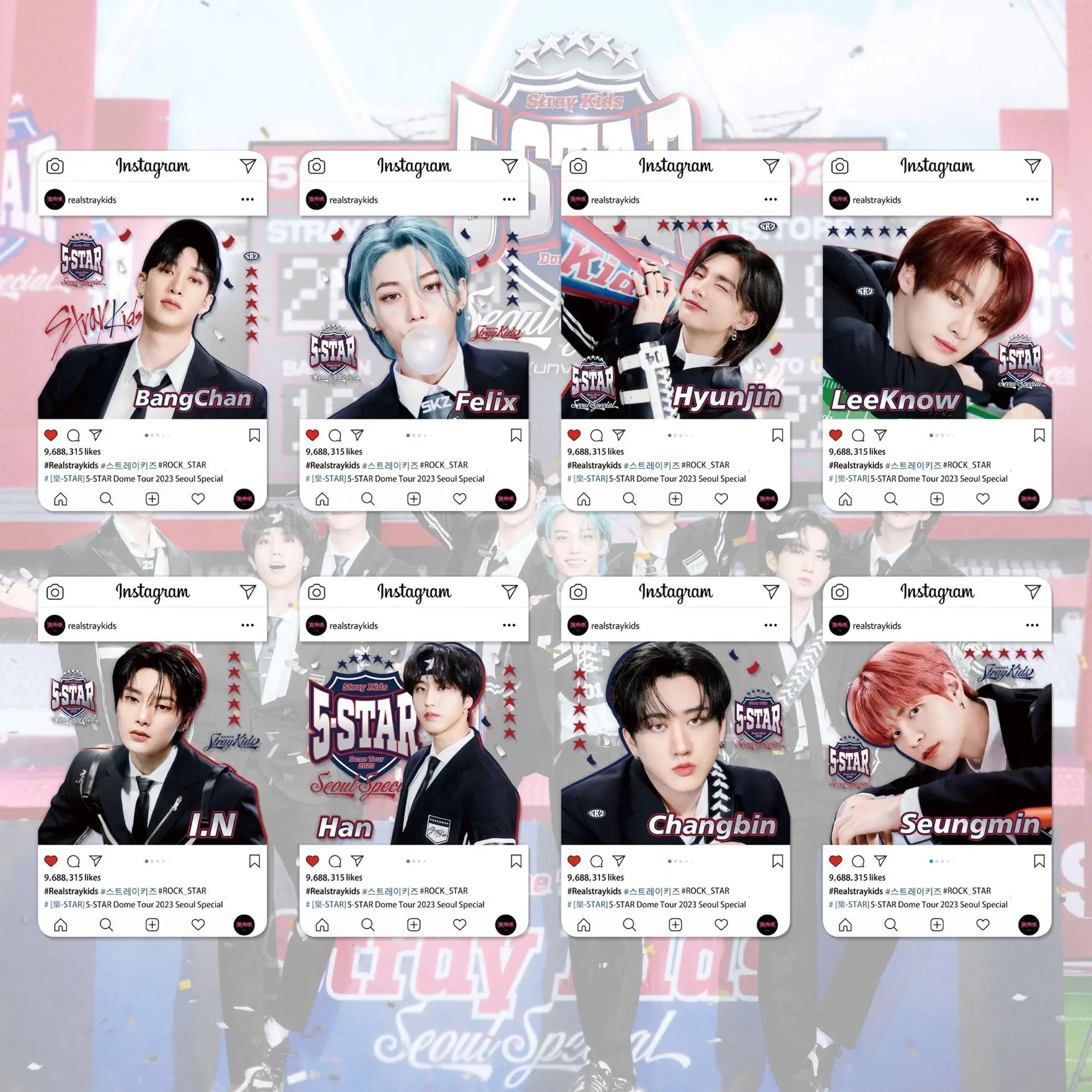 Stray Kids Rock-STAR Ins Style Photocard Special Edition