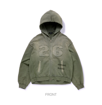 Arirang Tour Green Zip-Up Hoodie Korea