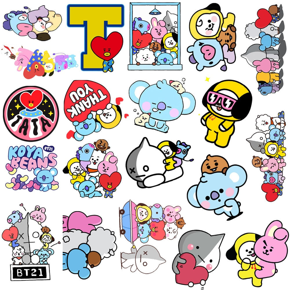 BT21 Cute Stickers - 10/30/50PCS