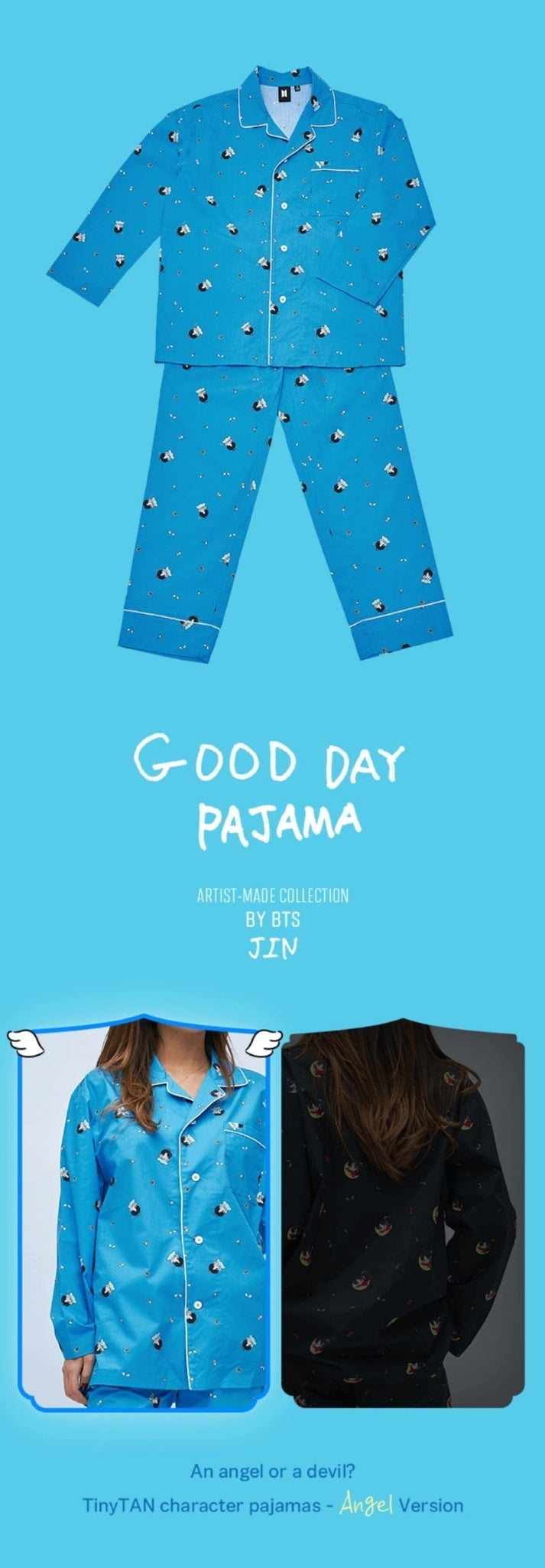 Seokjin's Good Day & Bad Day Pajamas Set