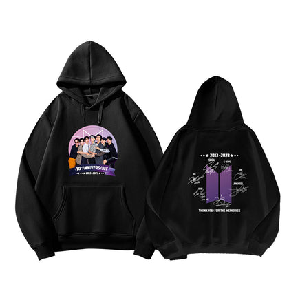 BTS 10th Year Anniversary Signature Hoodie