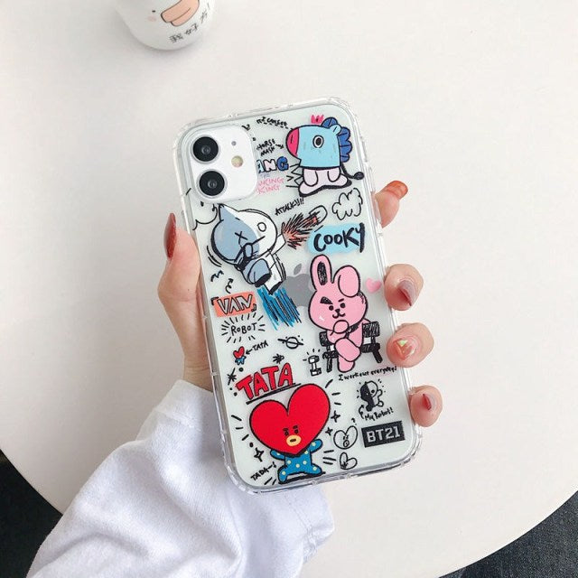 BT21 phone case for Apple iphone