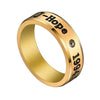 K-DNA BTS Member Rings - lovers (gold/black)