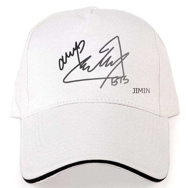 BTS Baseball caps - Members Signatures