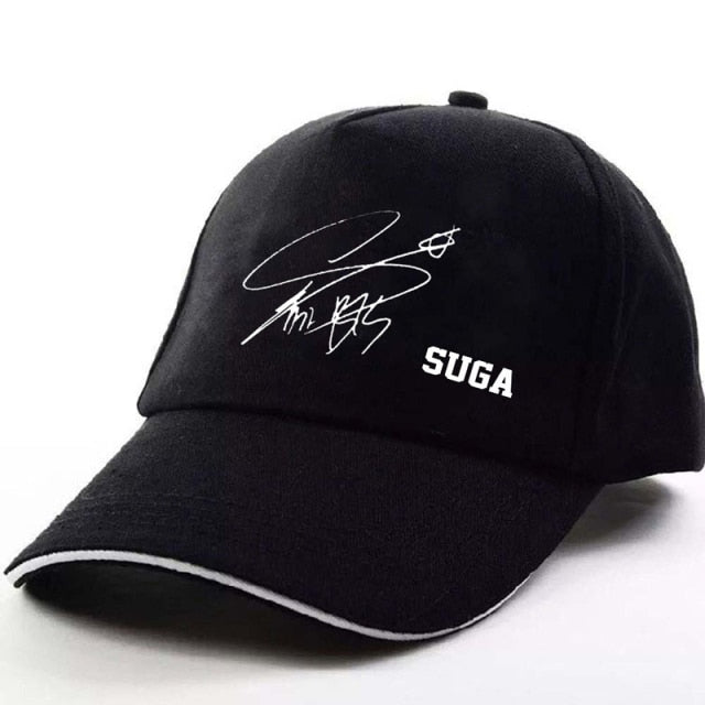 BTS Baseball caps - Members Signatures