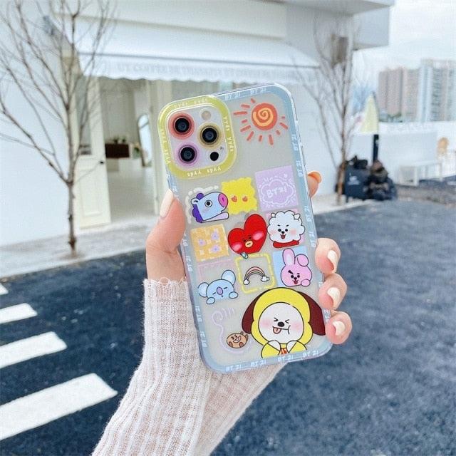 BT21 Cute Phone Case for iPhone user