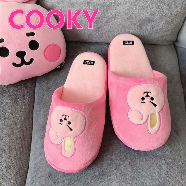 Who stole Jin's pink fluffy slippers?
