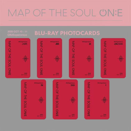 BTS MAP OF THE SOUL ON:E BLU-RAY Photocards