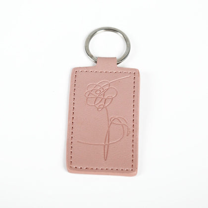 Love Myself Pink Leather Tag