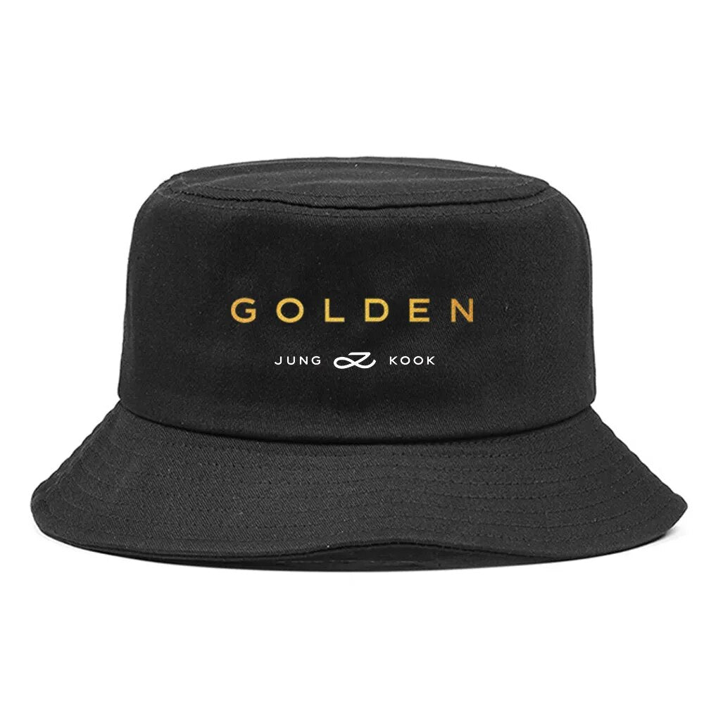 JUNGKOOK GOLDEN BUCKET HAT
