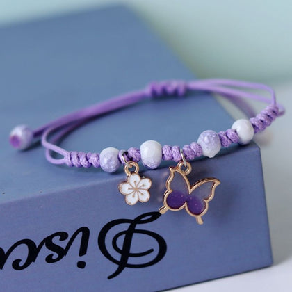 Korean Style Butterfly Flower Bracelet