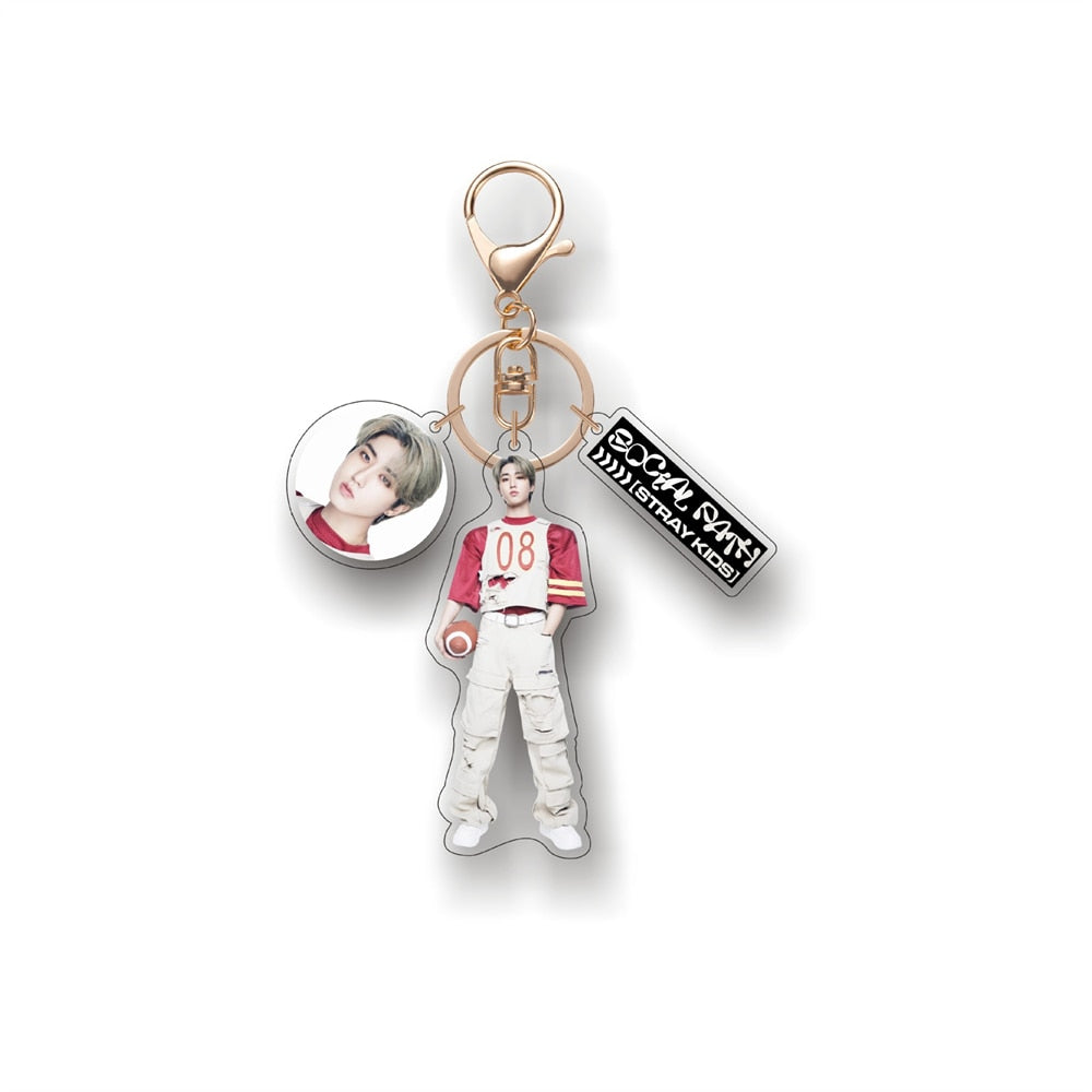 Stray Kids Social Path Character Keyring