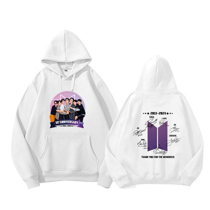 BTS 10th Year Anniversary Signature Hoodie