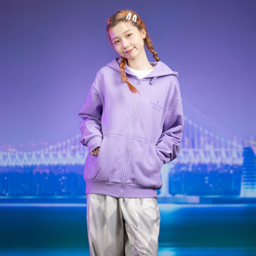 Purple hoodie online outfits