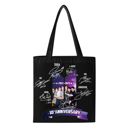 BTS 10th Year Anniversary Signature Canvas Bag